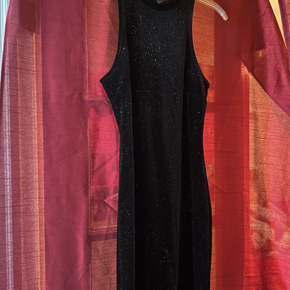 Windsor Black Sparkle Maxi Dress